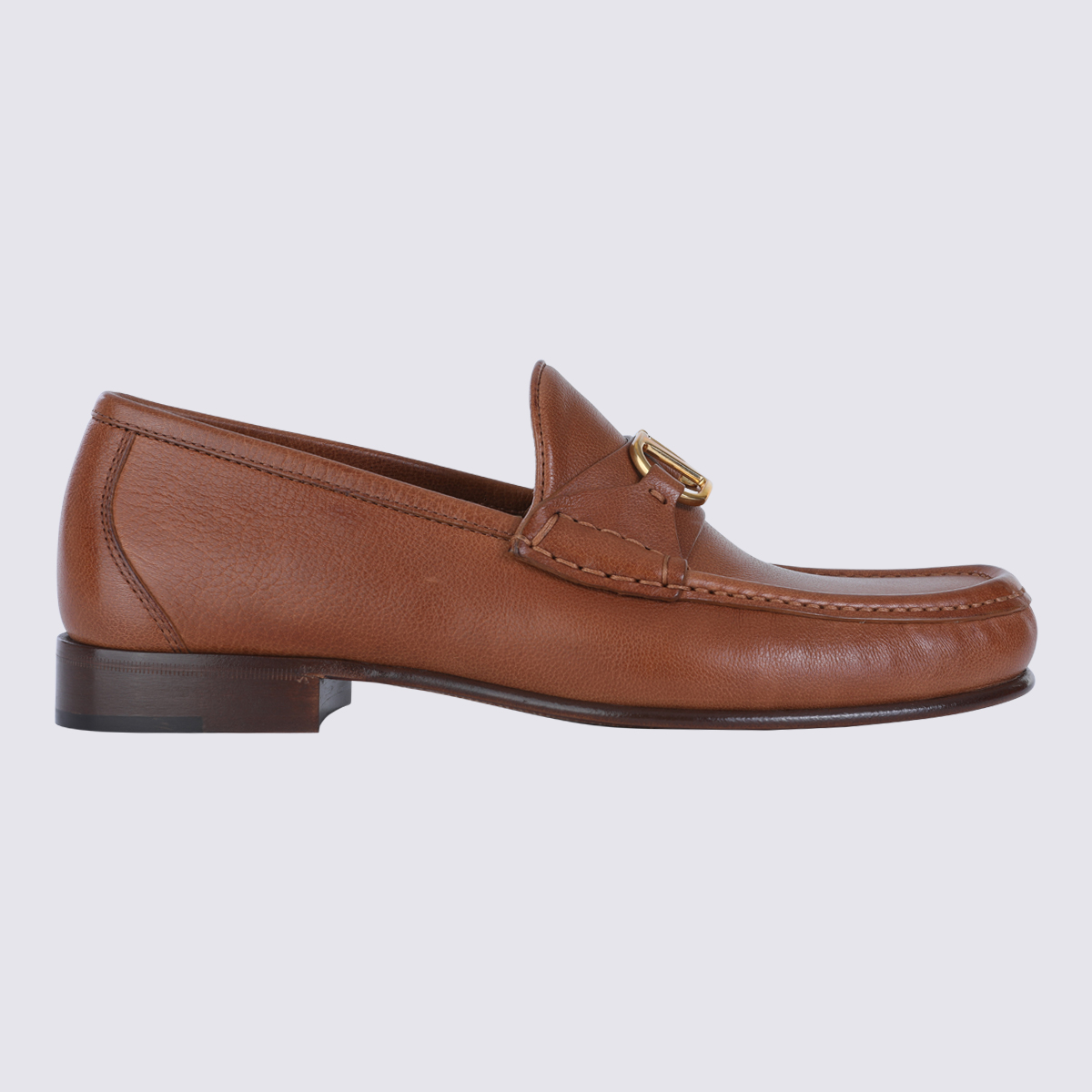 Valentino Garavani Flat shoes Tobacco _buffalo Le-bubalus Bubalis - Men