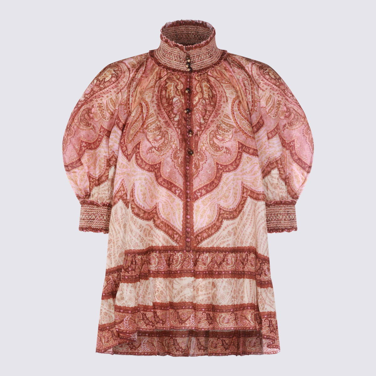 Zimmermann Top Tapestry Burgundy Multi _silk – Women