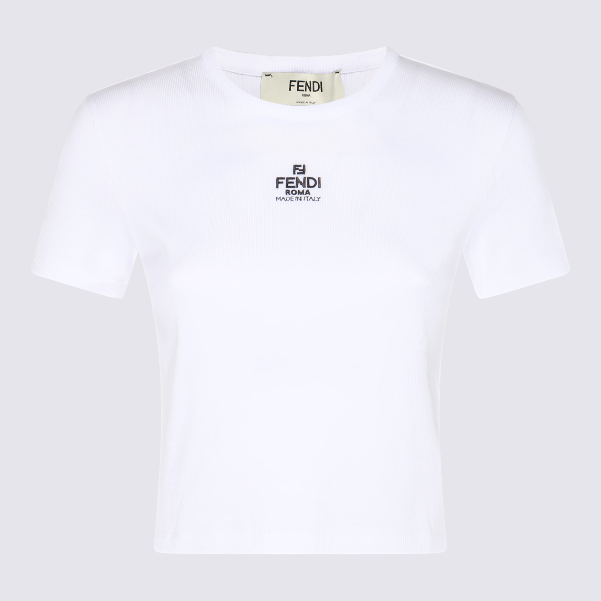 Fendi T-Shirts And Polos White _co – Women