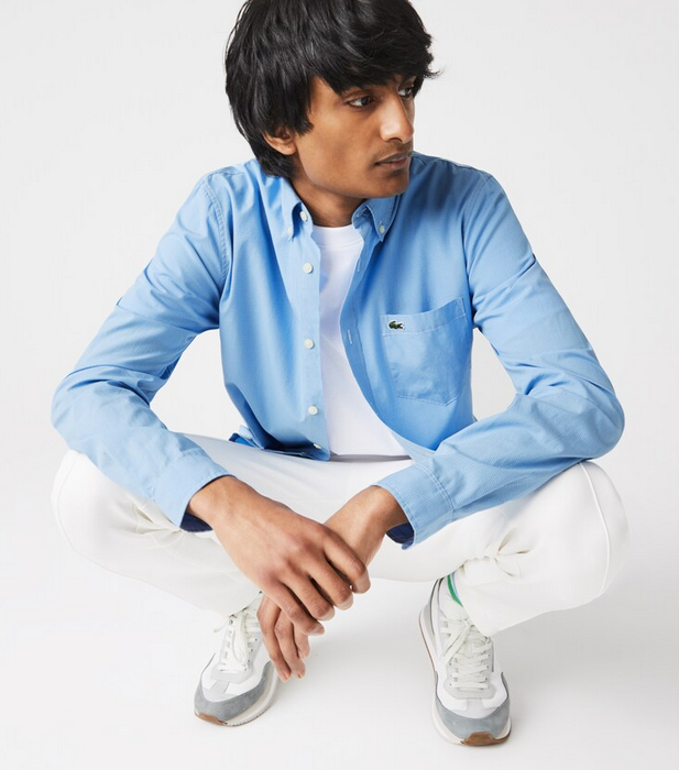 lacoste Camicie Azzurro