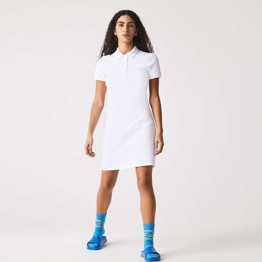 Lacoste Jurken wit