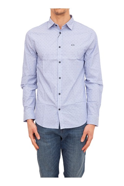 Armani Exchange Blauwe hemden