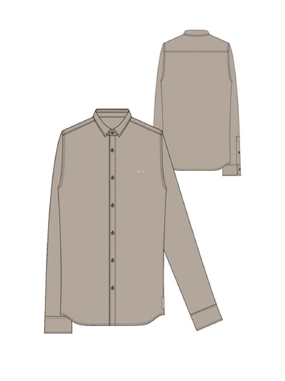 Armani Exchange Shirts Beige
