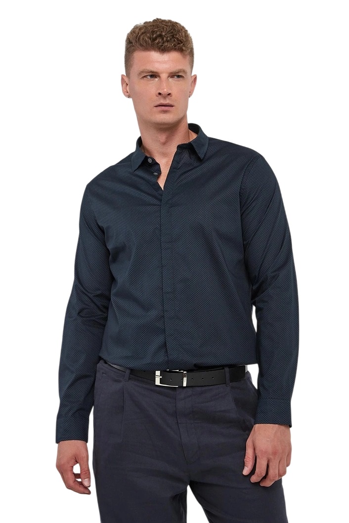Armani Exchange Camisas Azules