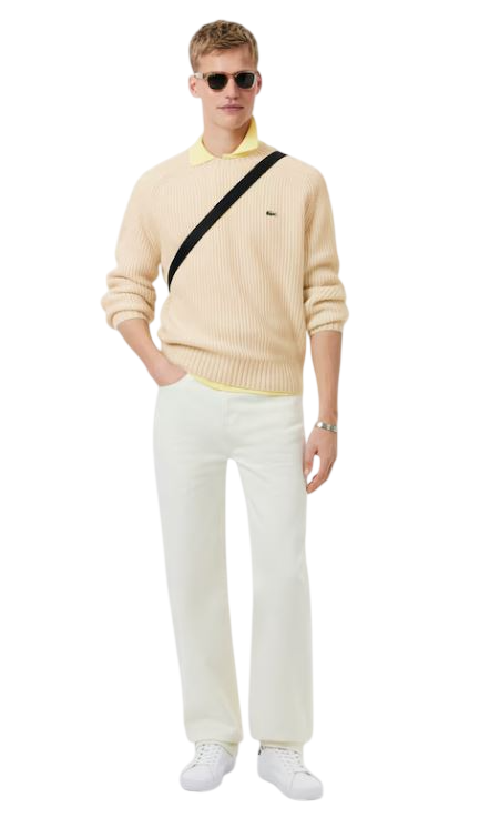Lacoste Sweaters Cream