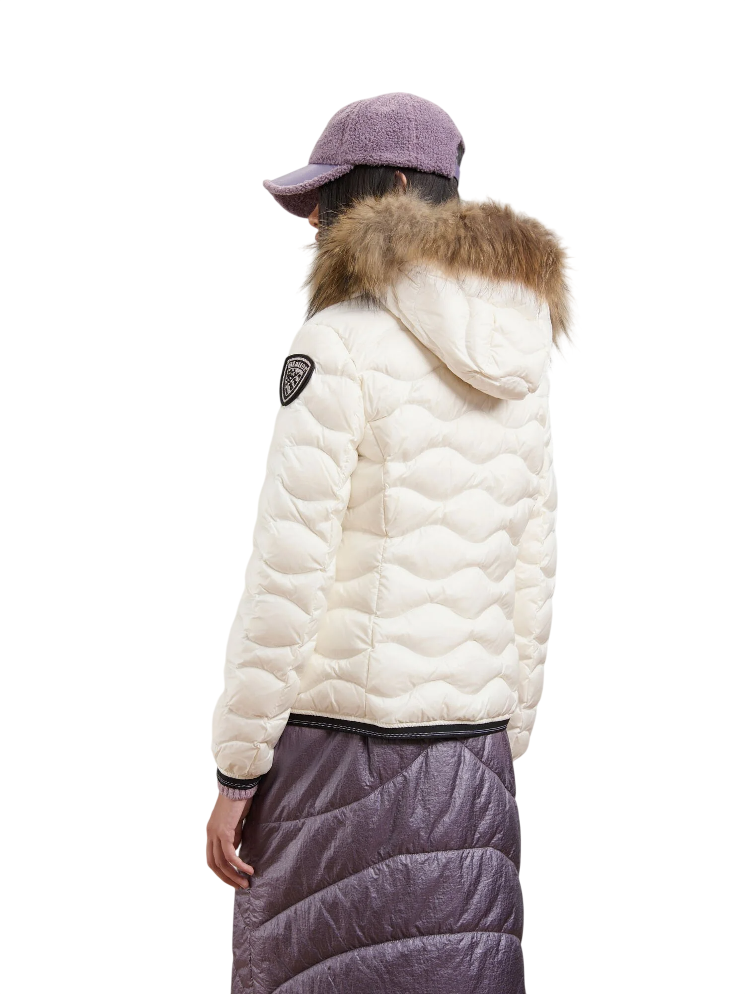 Blauer Vestes blanches
