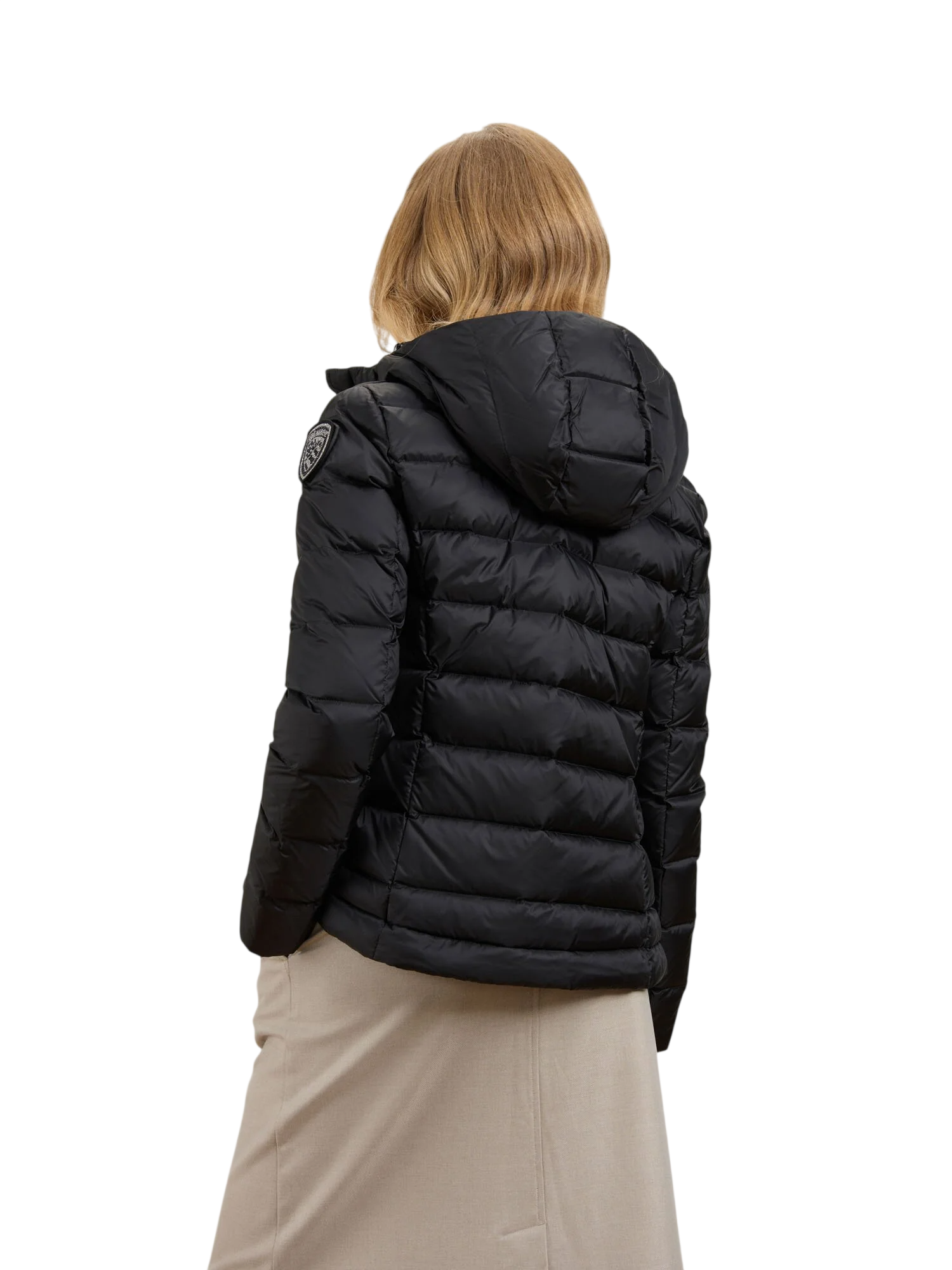Blauer Vestes noires