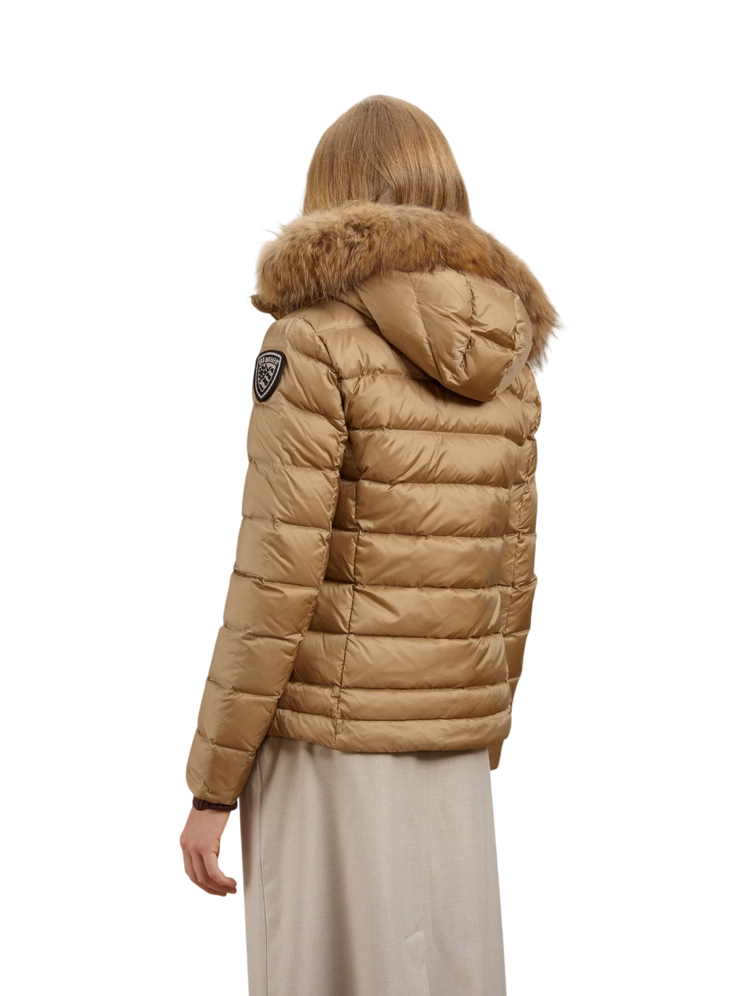 Blauer Vestes brunes