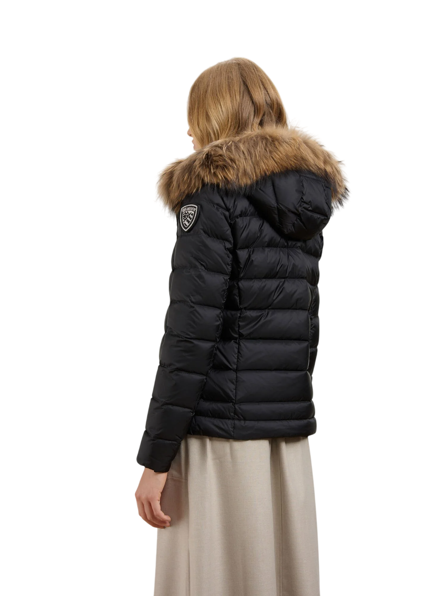 Blauer Vestes noires