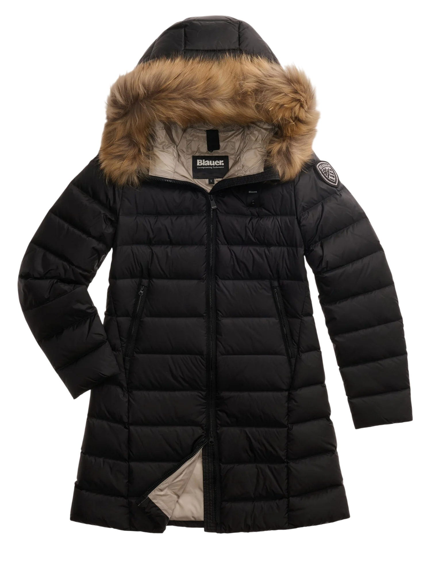 Blauer Vestes noires