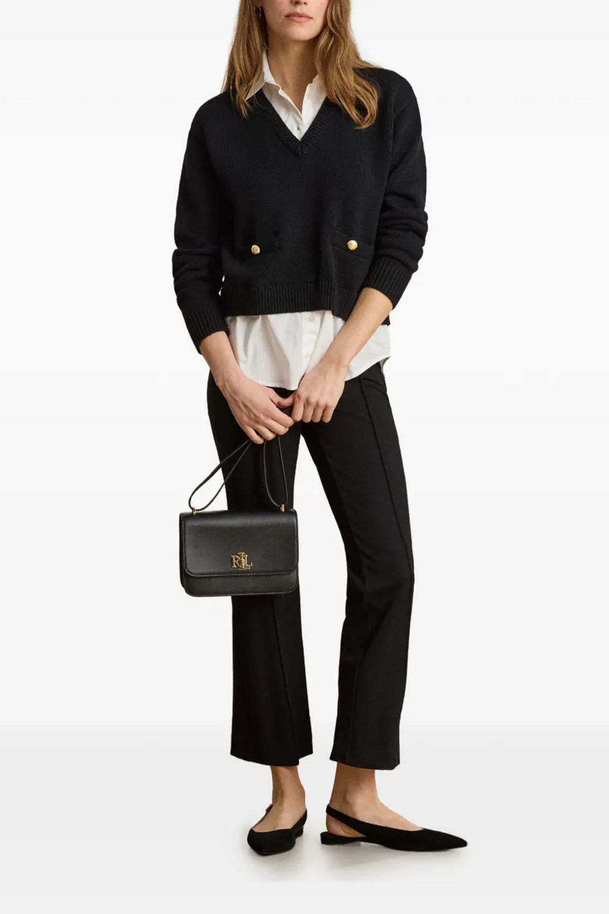 Lauren Ralph Lauren Maglie Black/white