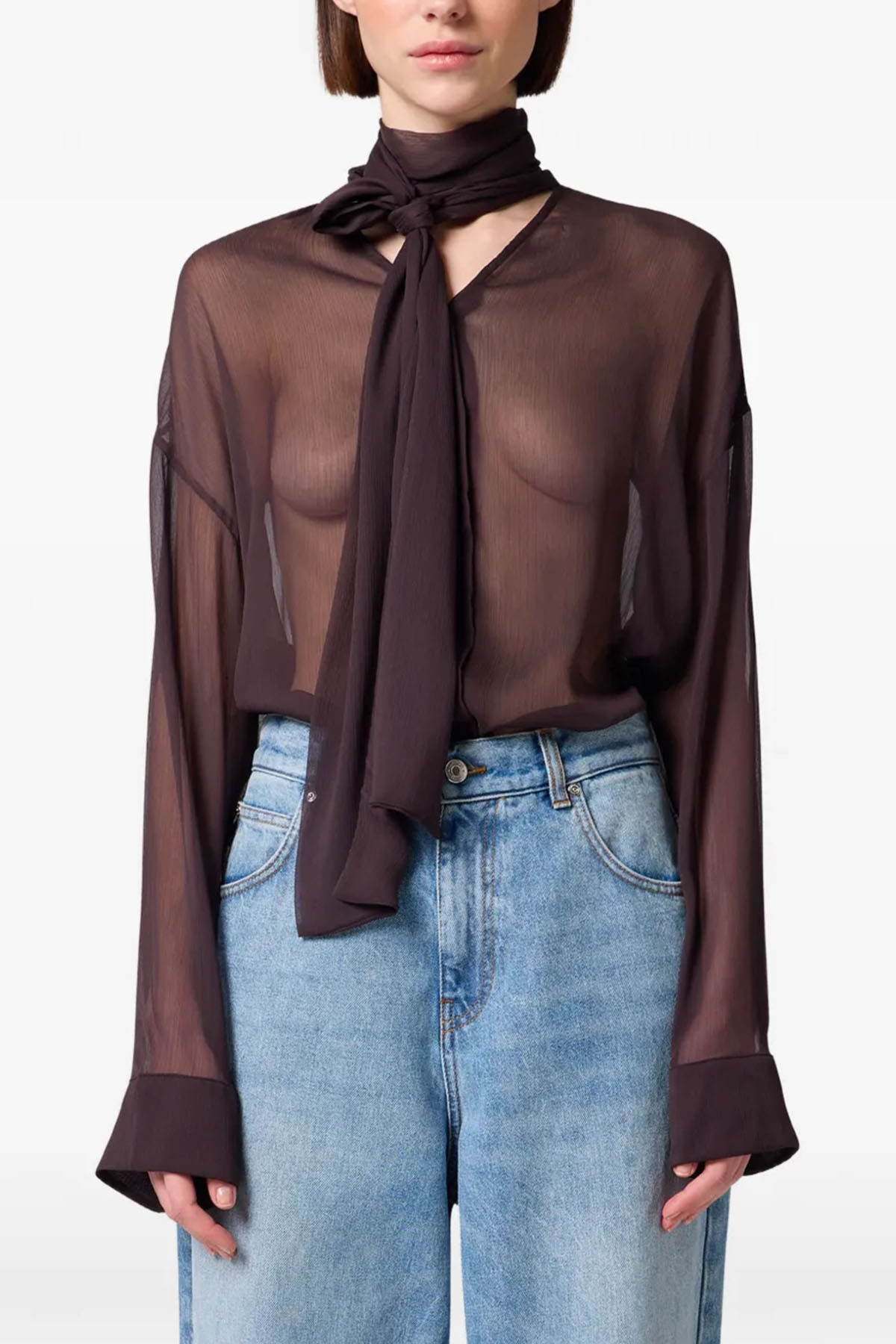 MSGM Camicie Brown