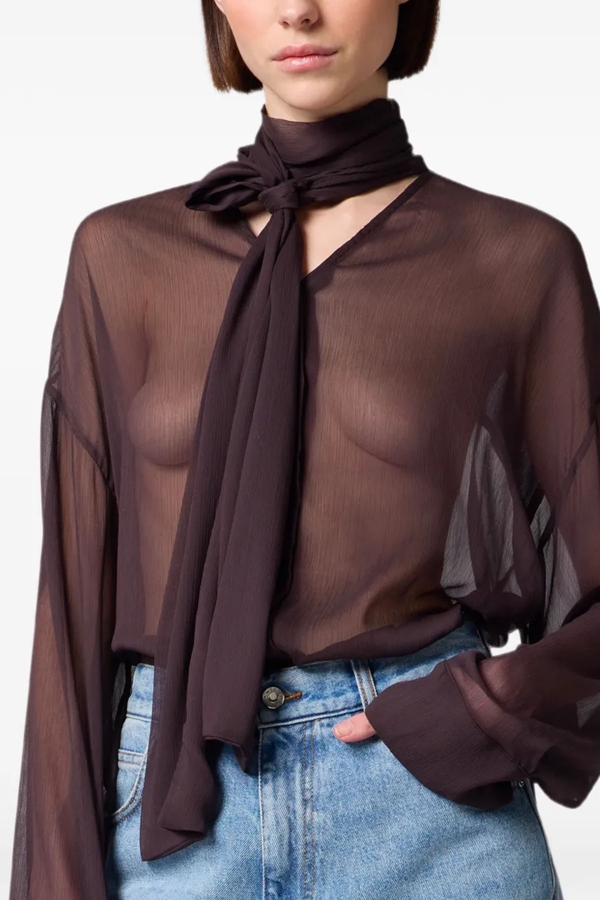 MSGM Camicie Brown