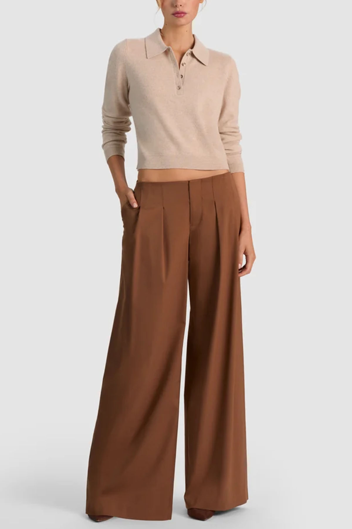 Alice + Olivia T-shirt en Polo Beige
