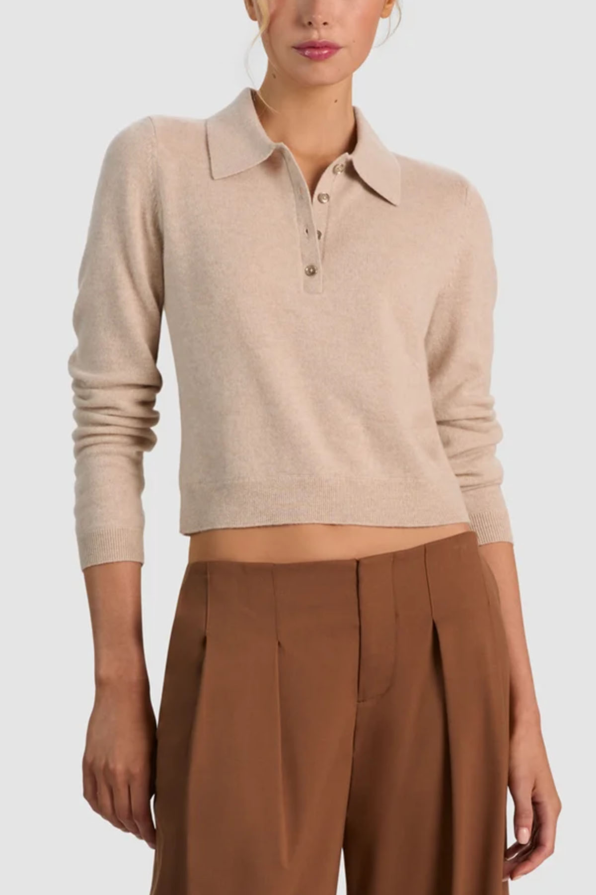 Alice + Olivia T-shirt en Polo Beige