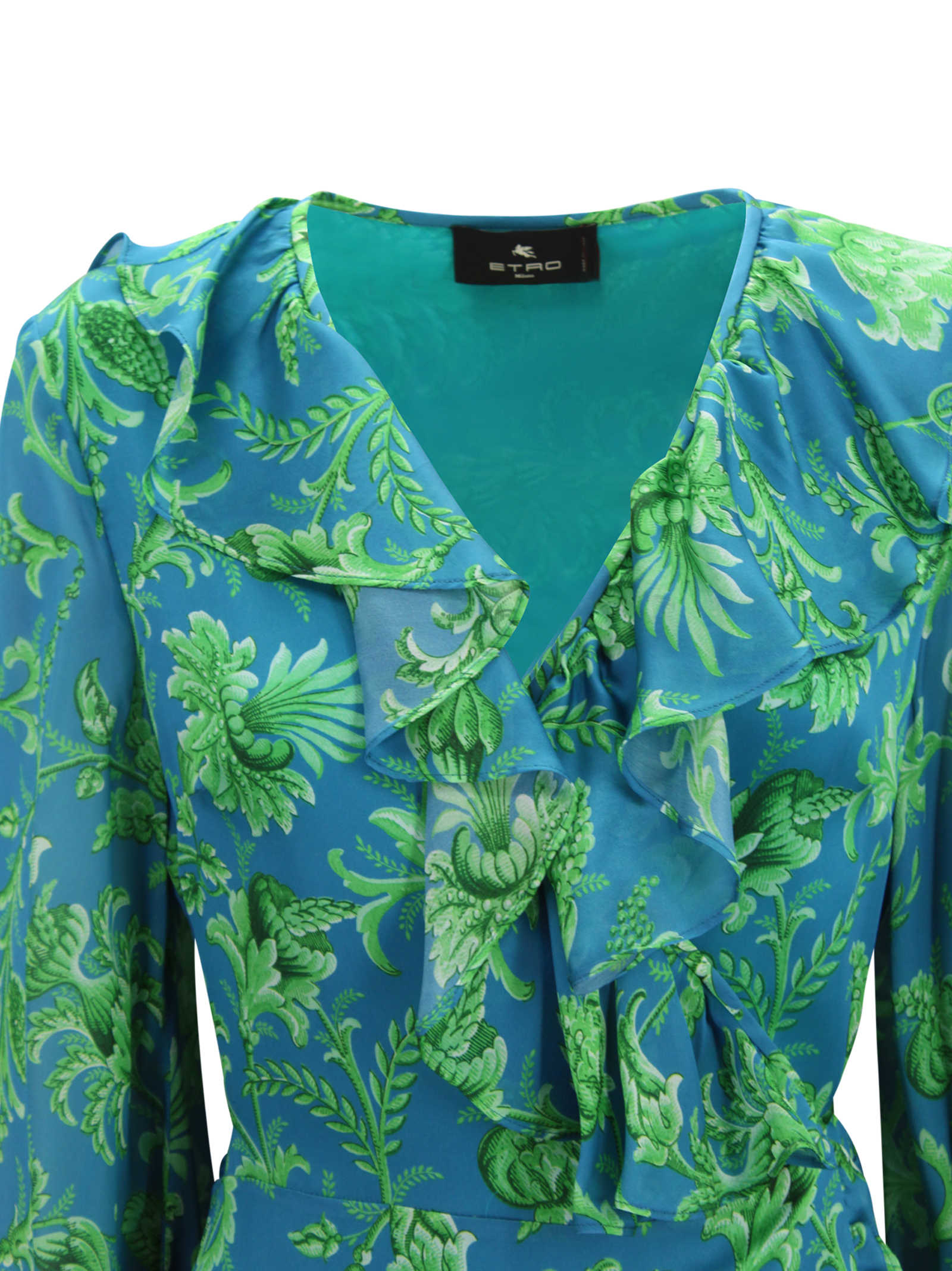 Etro Dresses Blue Silk – Women