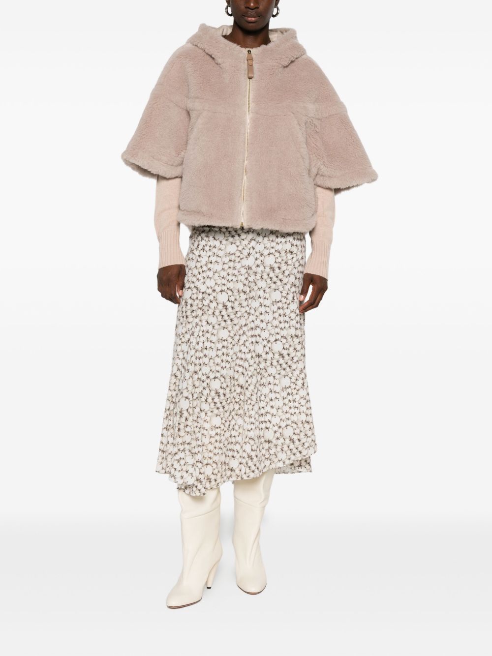 Max Mara Jackets Beige Alpaca Lana Seta – Women