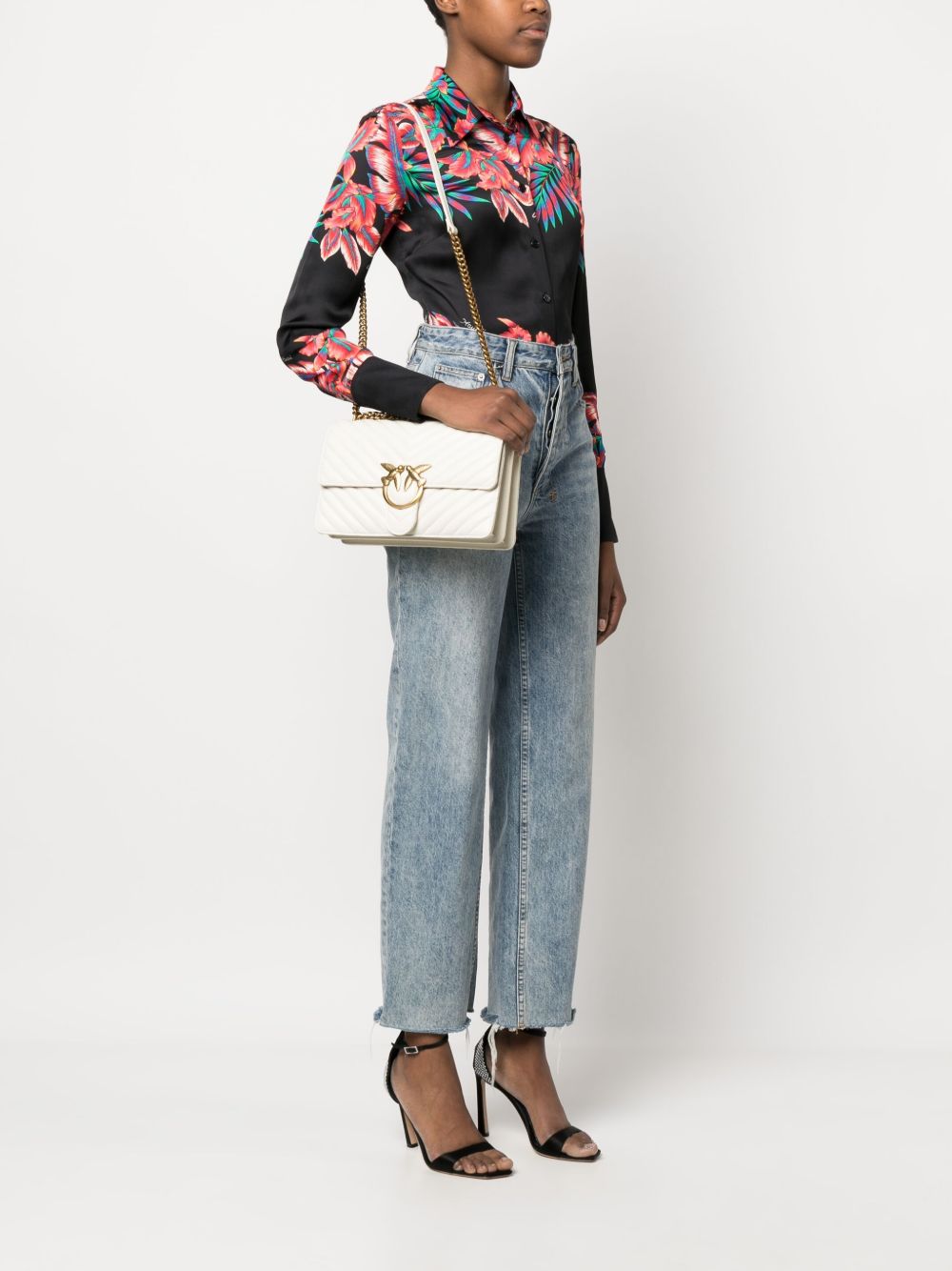 Pinko Bags Rosa Oro Lea - Women