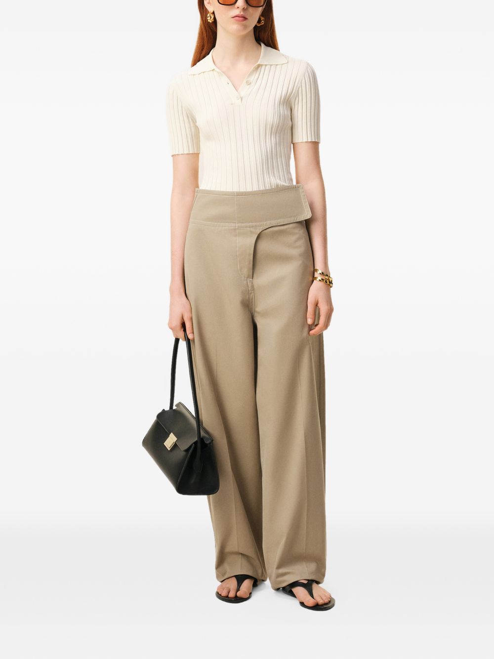 AMI Paris AMI Paris Ami Trousers Beige Taupe - Women　AMI Paris アミ パンツ ベージュ トープ - レディース