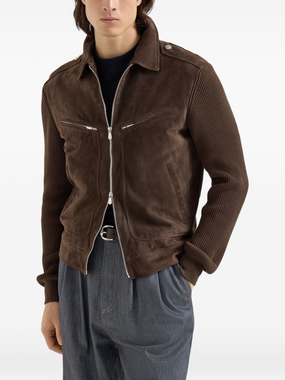 BRUNELLO CUCINELLI Brunello Cucinelli Coats Espresso+rubino - Men　ブルネロ クチネリ コート エスプレッソ+ルビー - メンズ