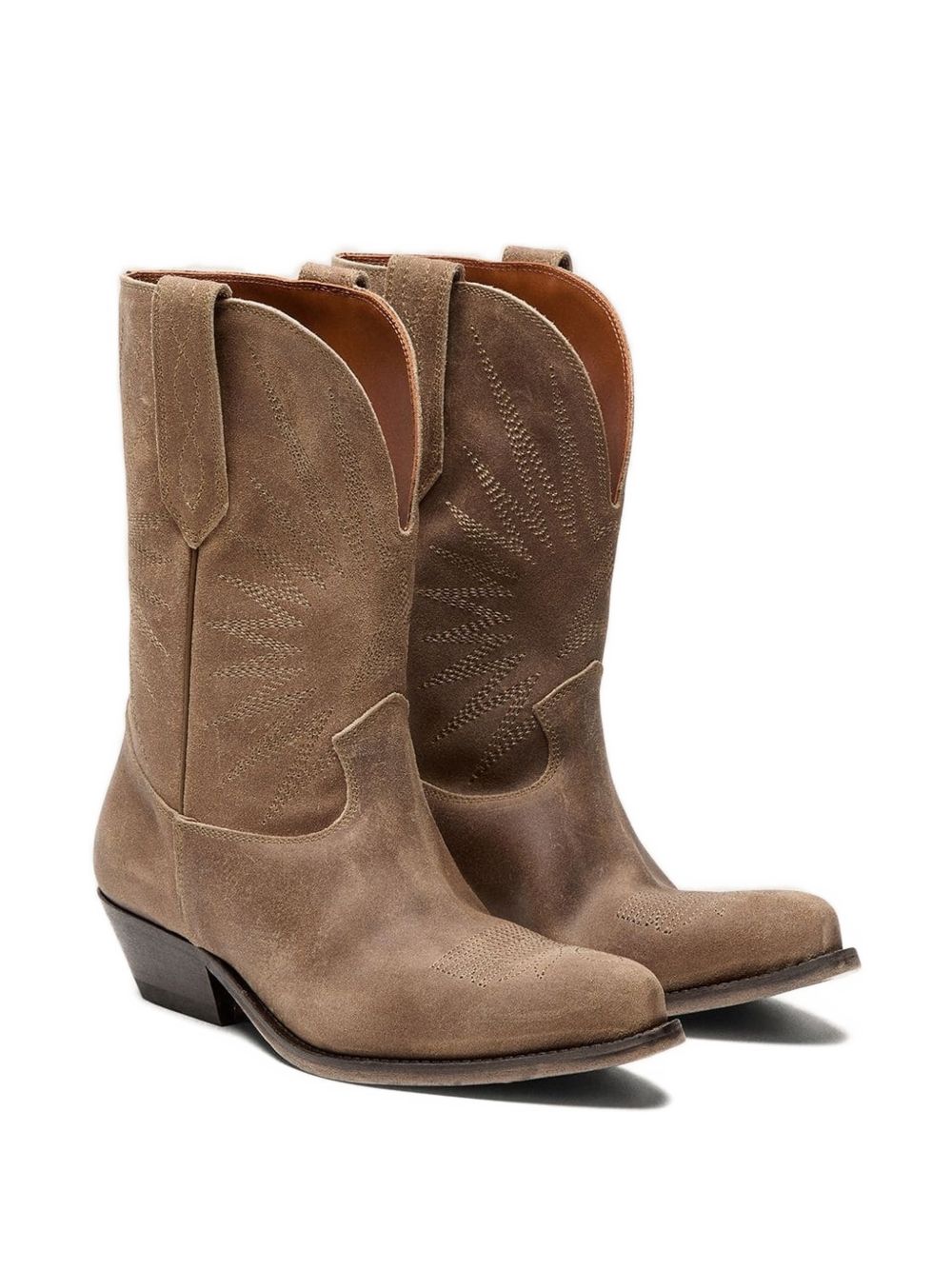 Golden Goose Boots Beige Suede – Women