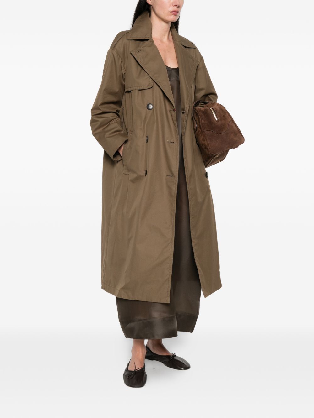 The Row Max Mara Studio Coats Verde Kaki - Women　マックスマーラ スタジオ コート ヴェルデ フット - レディース