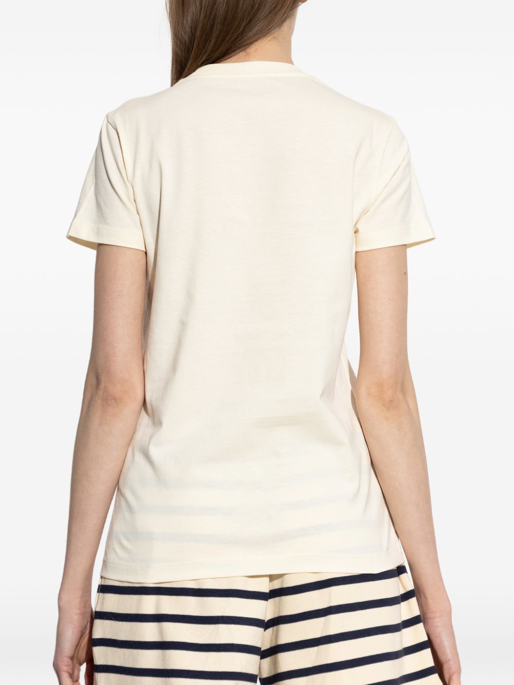 MONCLER Moncler T-Shirts And Polos Ivory - Women　モンクレール T シャツとポロシャツ アイボリー - レディース