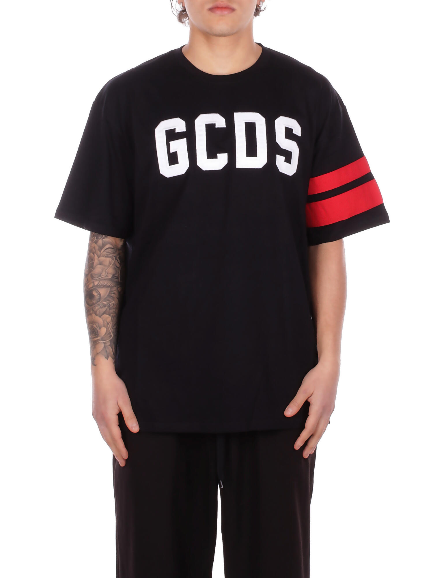 GCDS T-shirt e Polo Black red