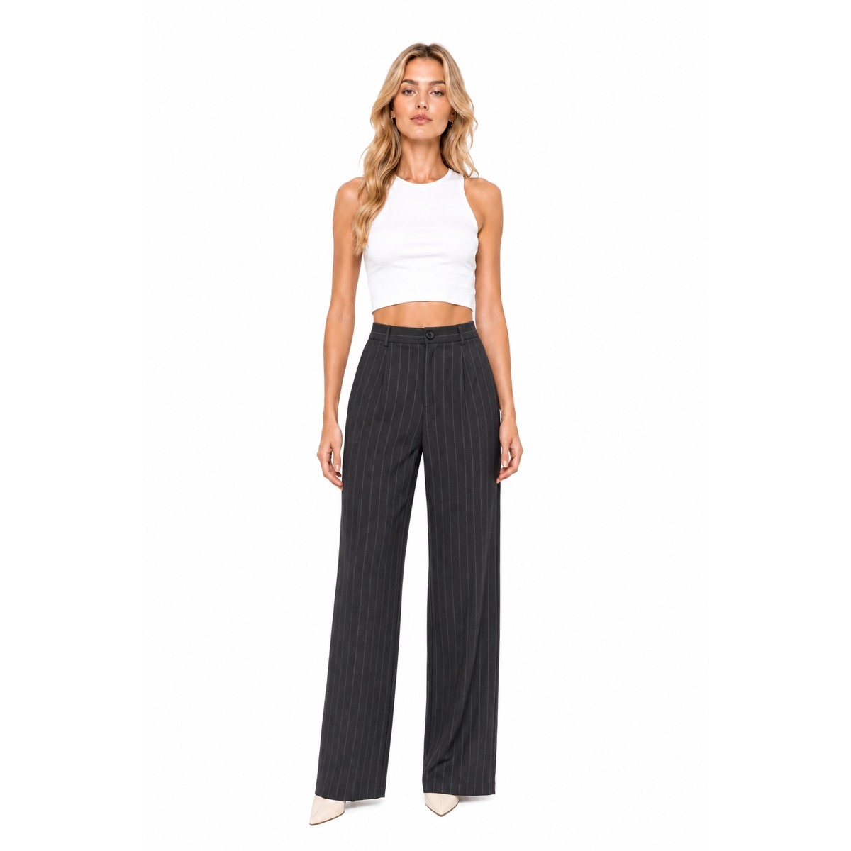 Pinko Grijsroze broek
