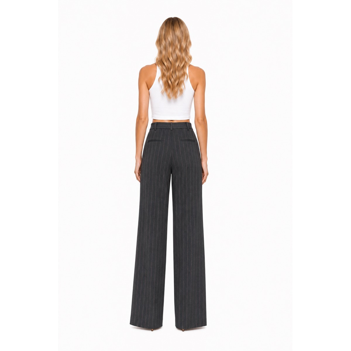 Pinko Grijsroze broek