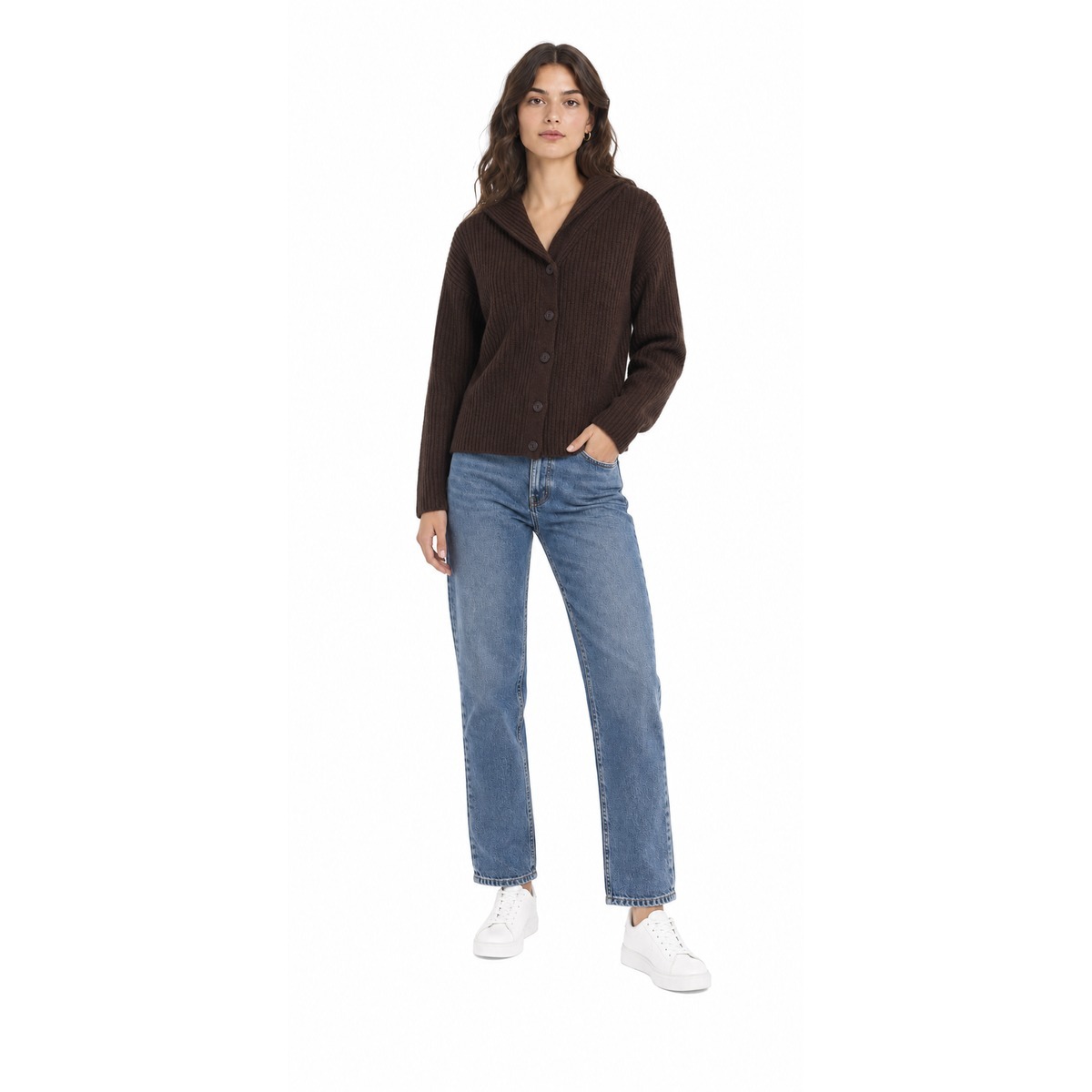 Dondup Mesh Chocolade