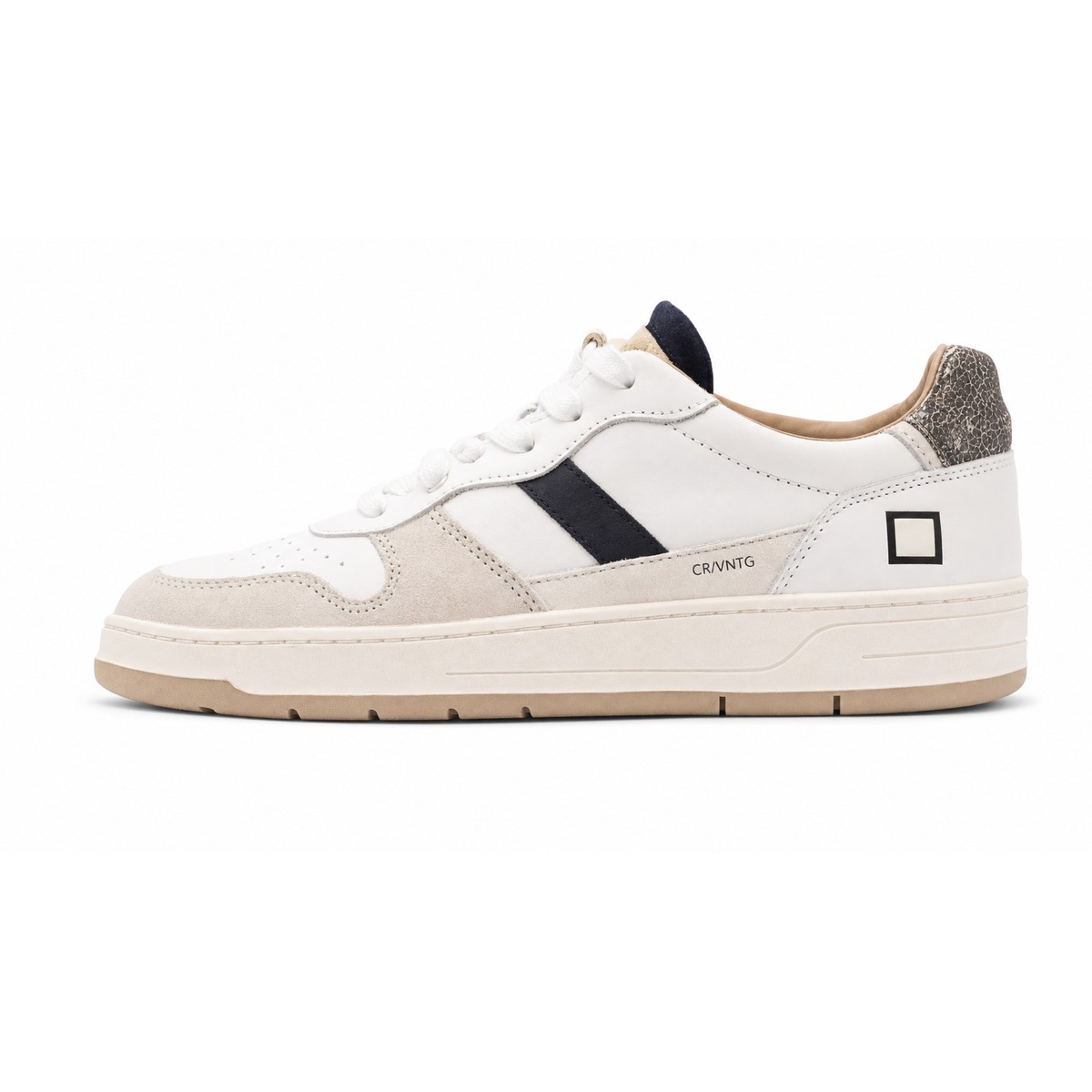 Date Sneakers wit bruin