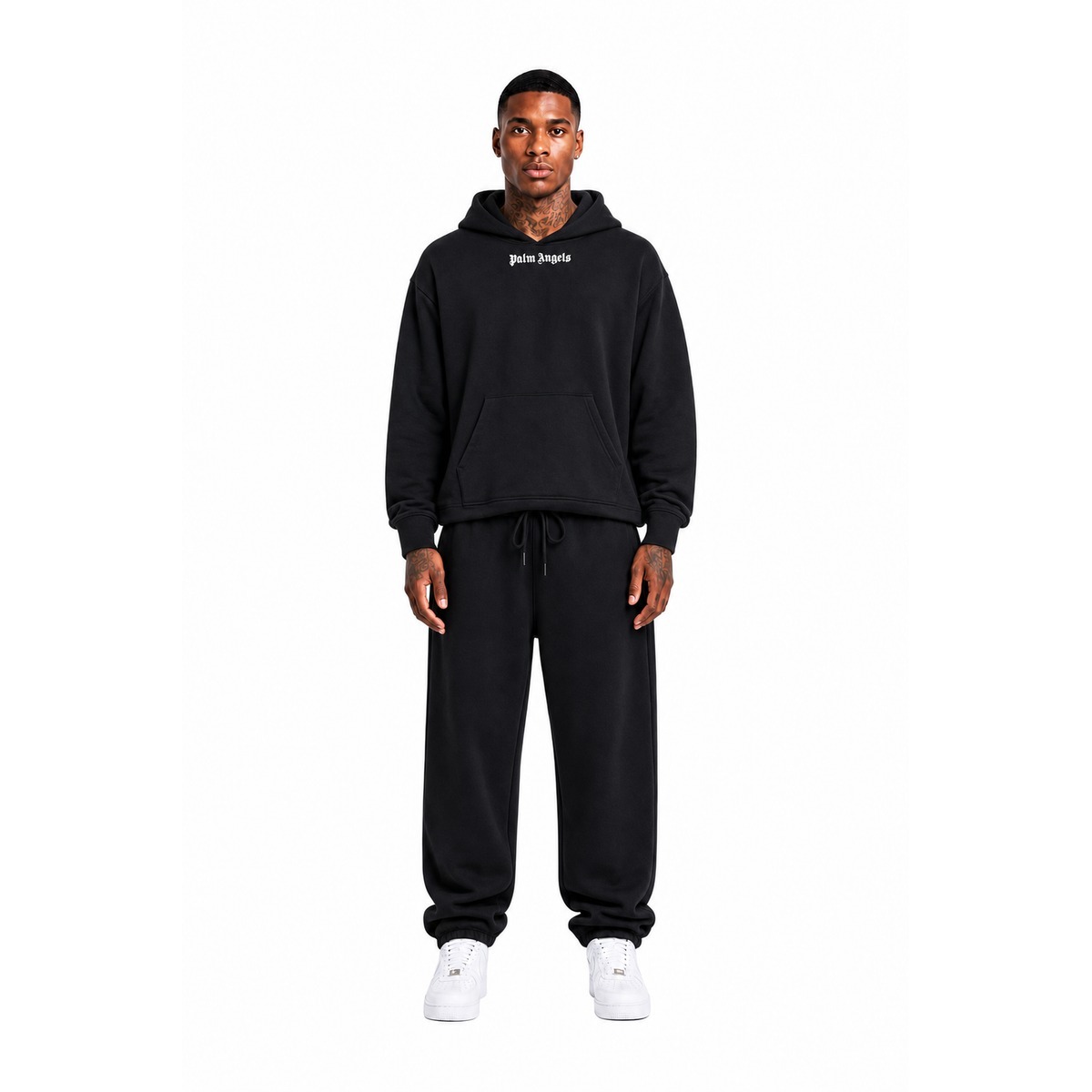 Palm Angels Chemises blanches noires
