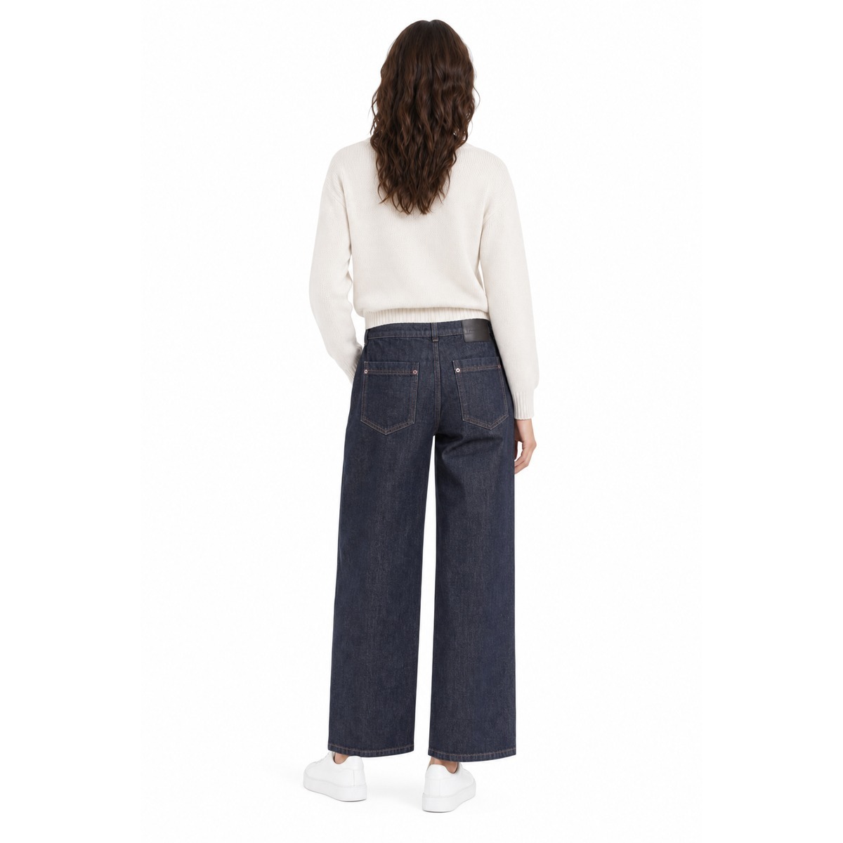 Mm Max Mara Pantalon bleu marine
