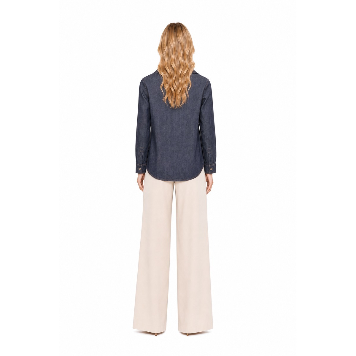 Mm Max Mara Chemises Bleu marine
