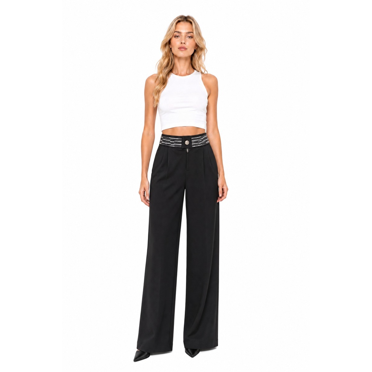Pinko Schwarze Limohose