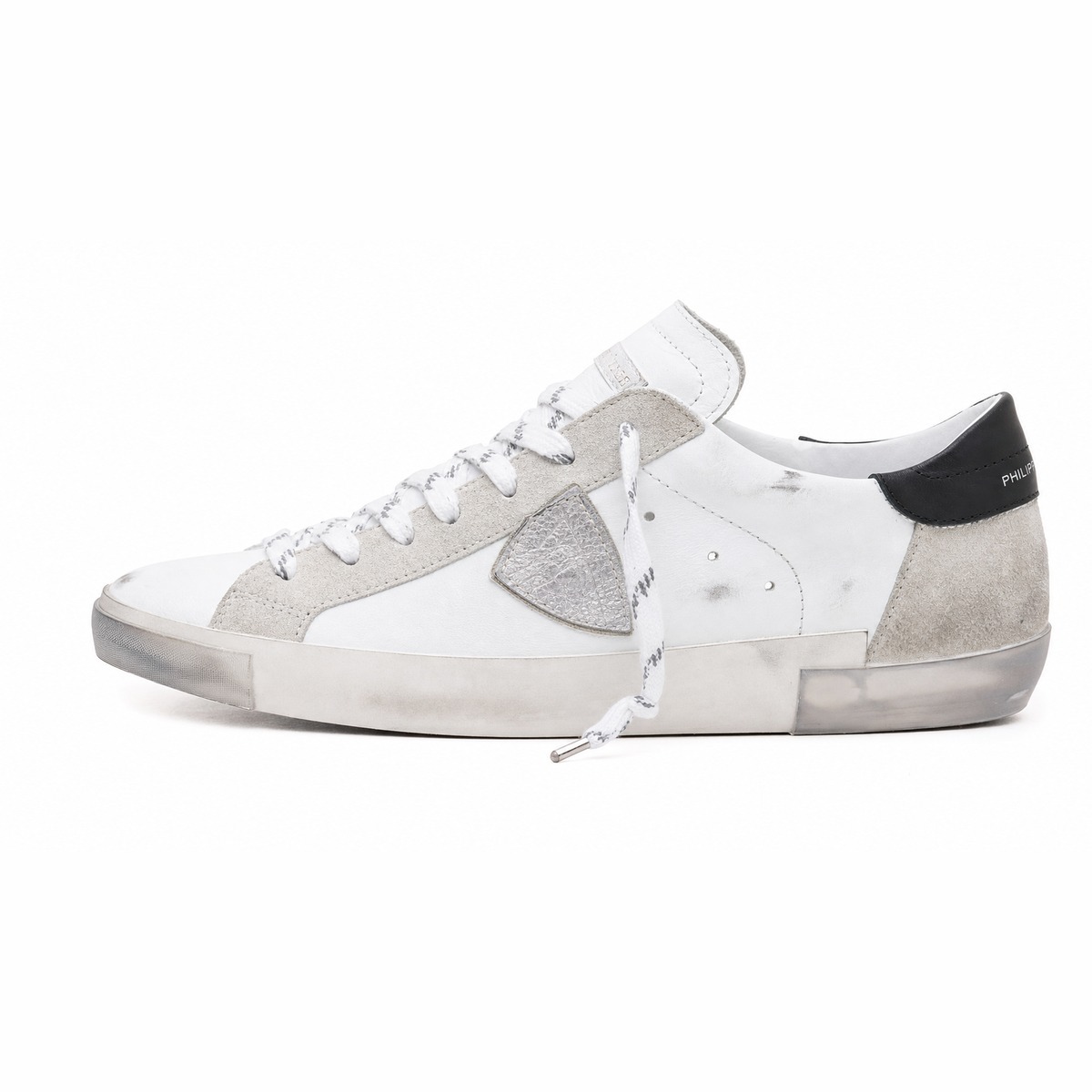 Philippe Model Silver White Sneakers