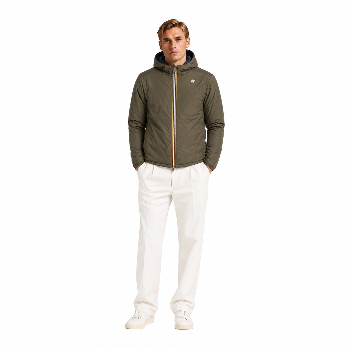 K-Way Giacconi Blue green