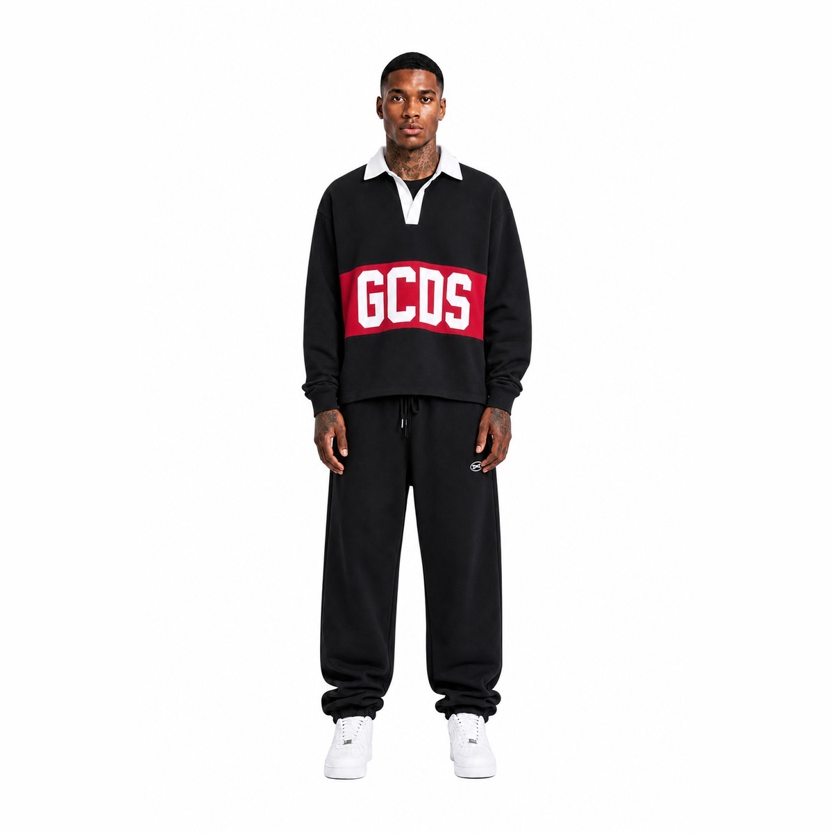 GCDS T-shirt e Polo Black red