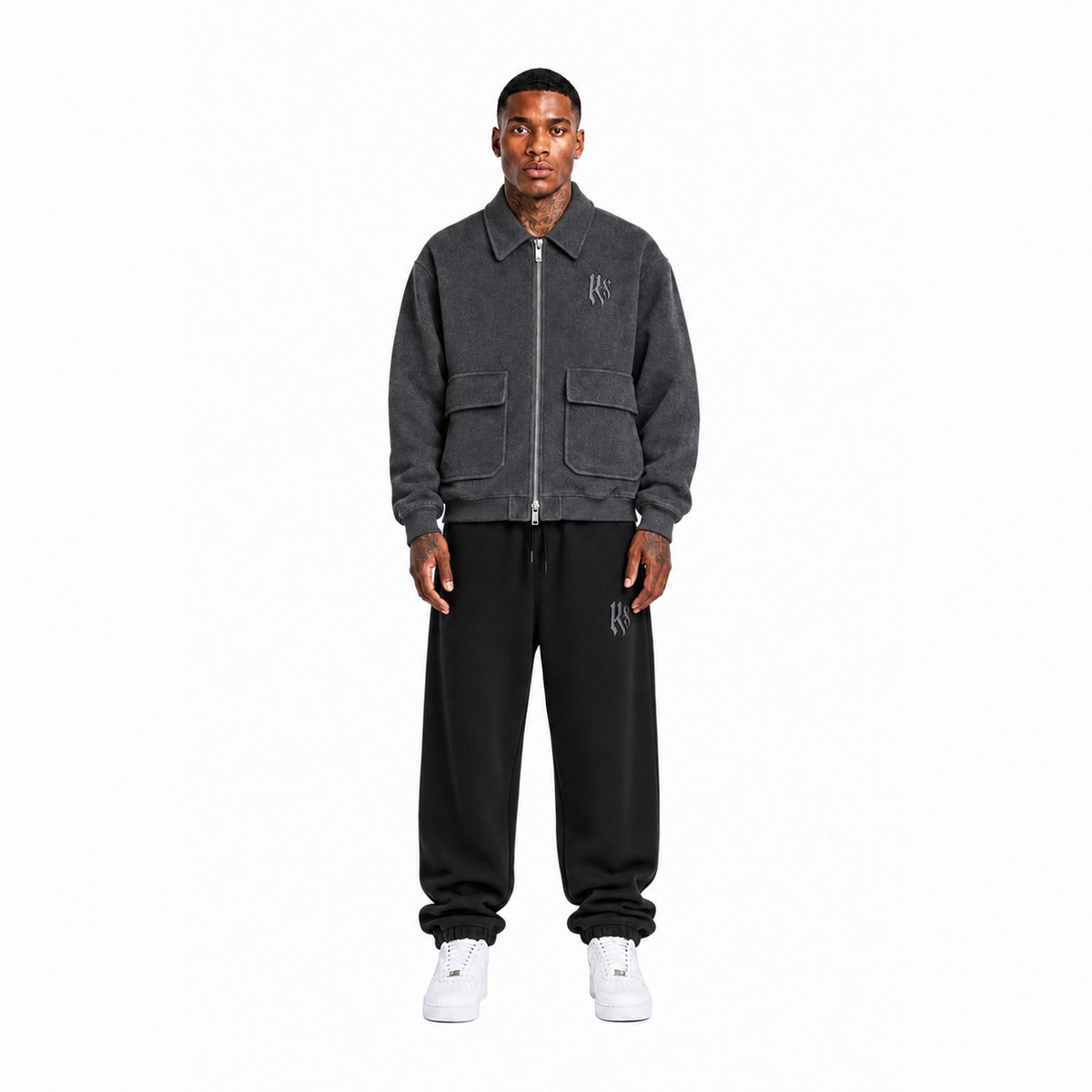 John Richmond Chaquetas gris negro