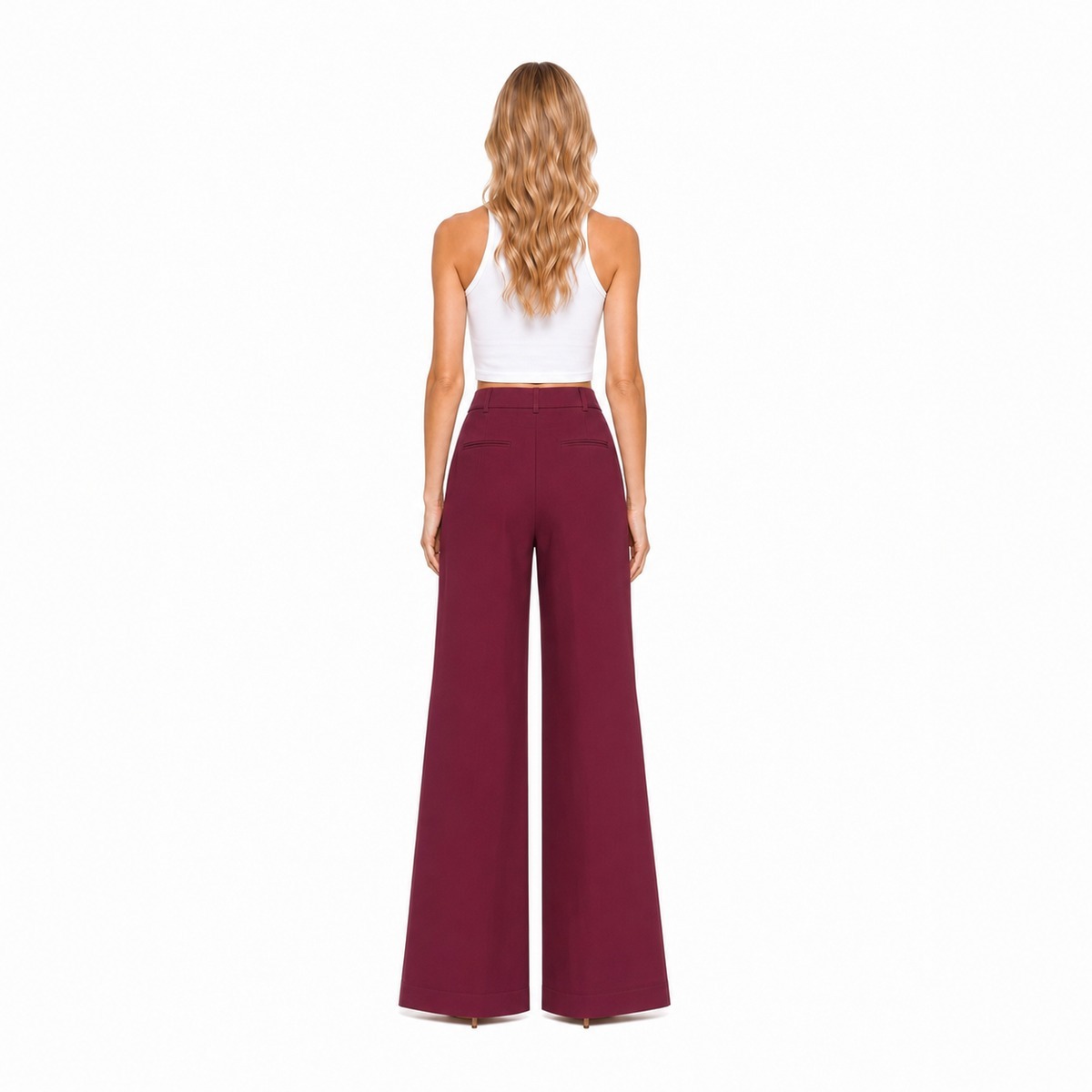 Manila Grace Pantaloni Bordeaux