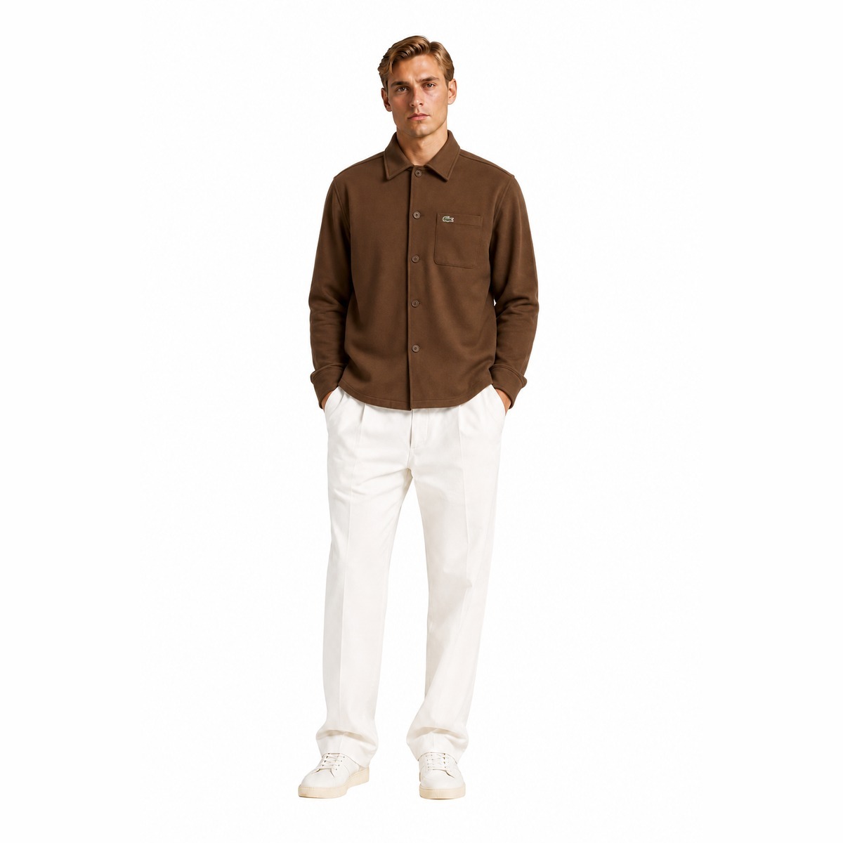 Lacoste Camicie Marrone