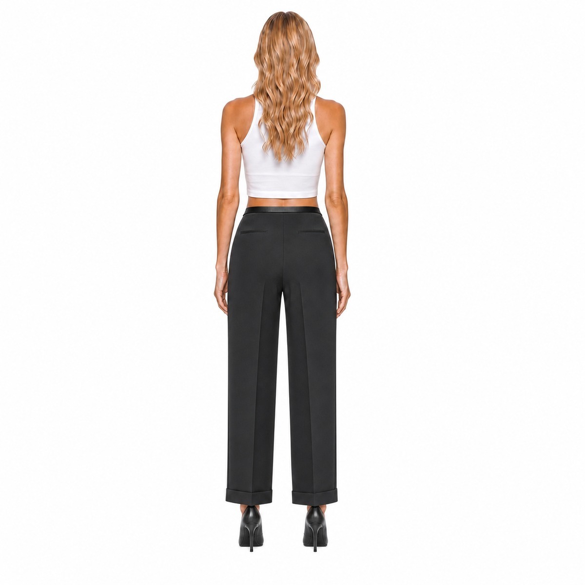 Manila Grace Pantaloni Nero
