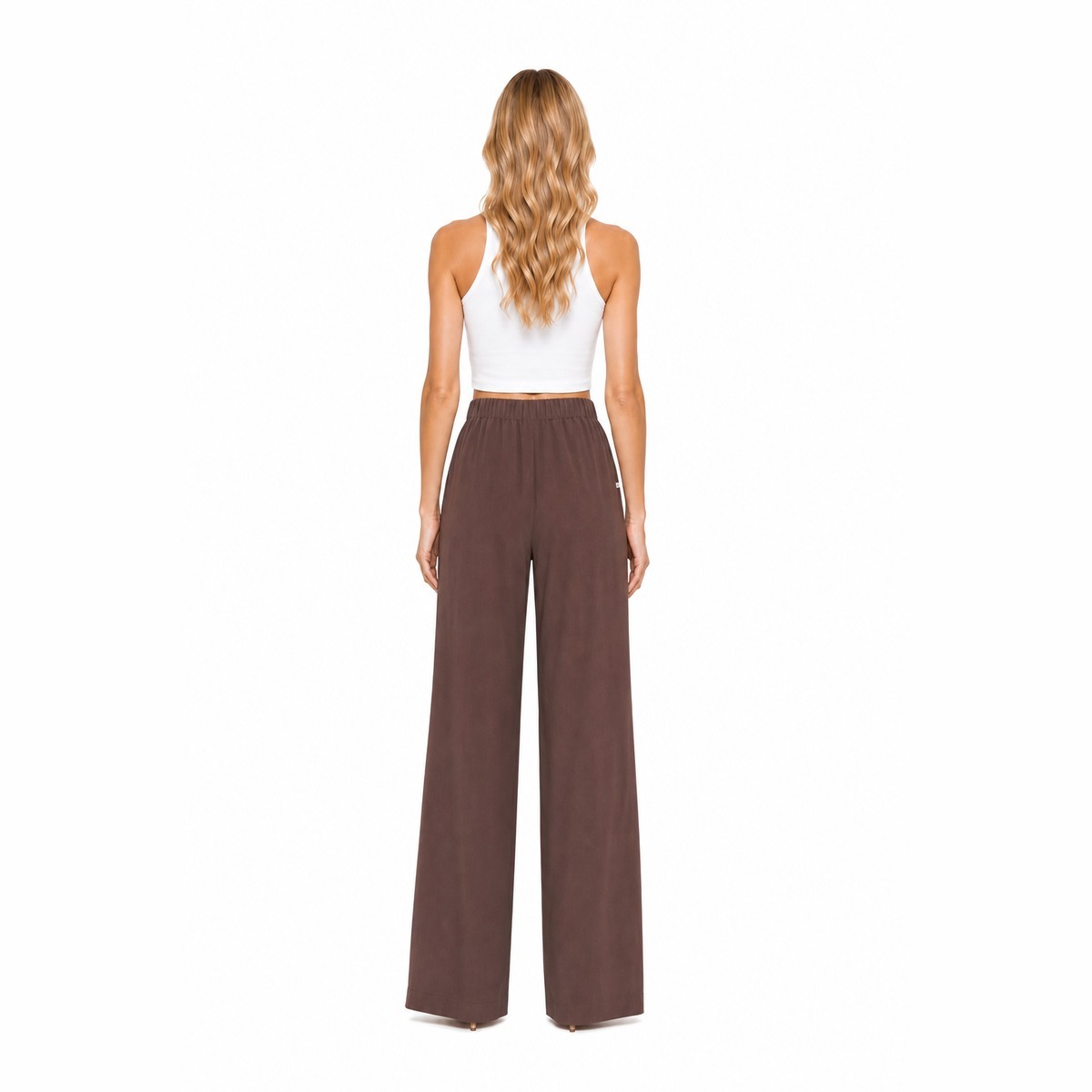 Manila Grace Pantaloni Marrone