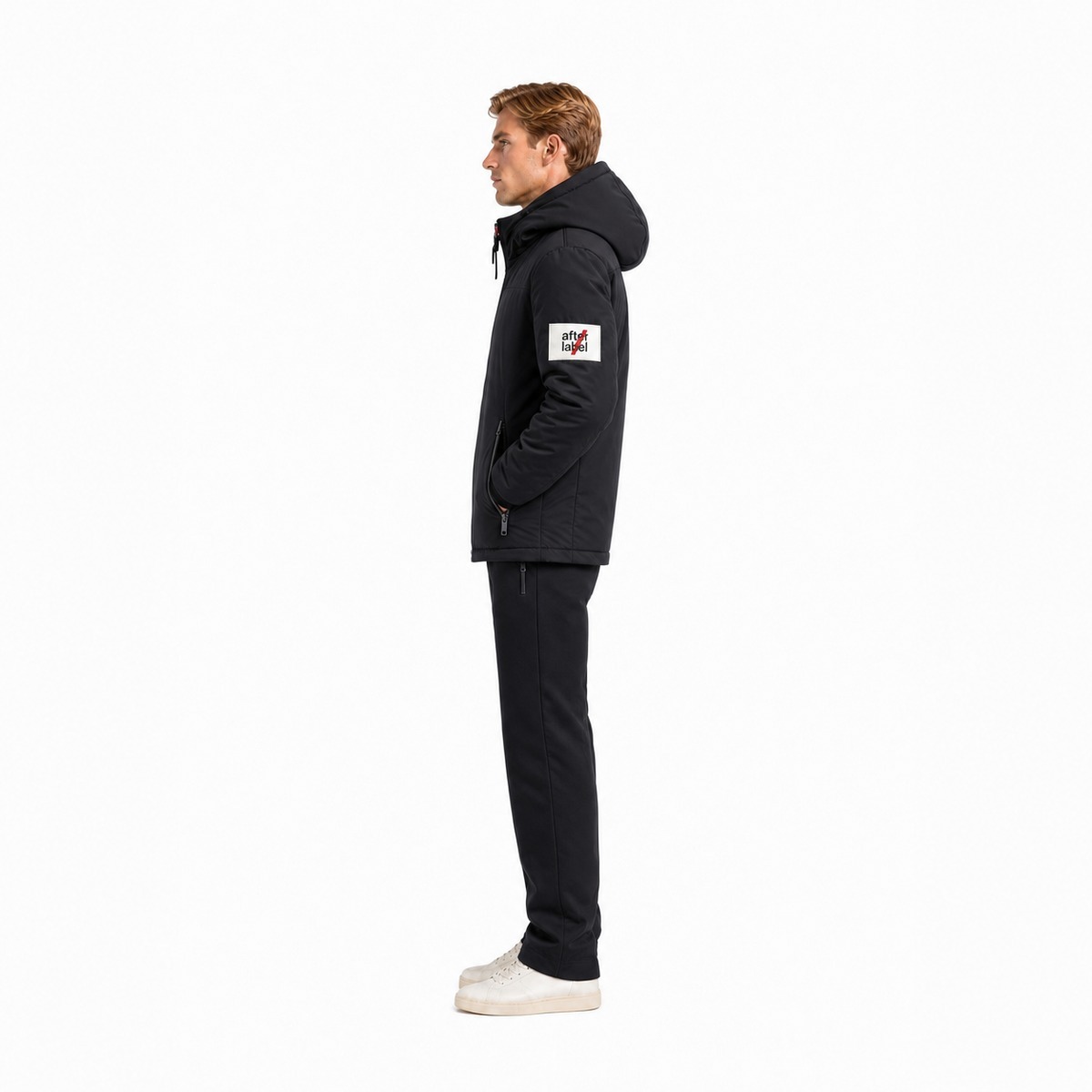 After Label Chaquetas Negro