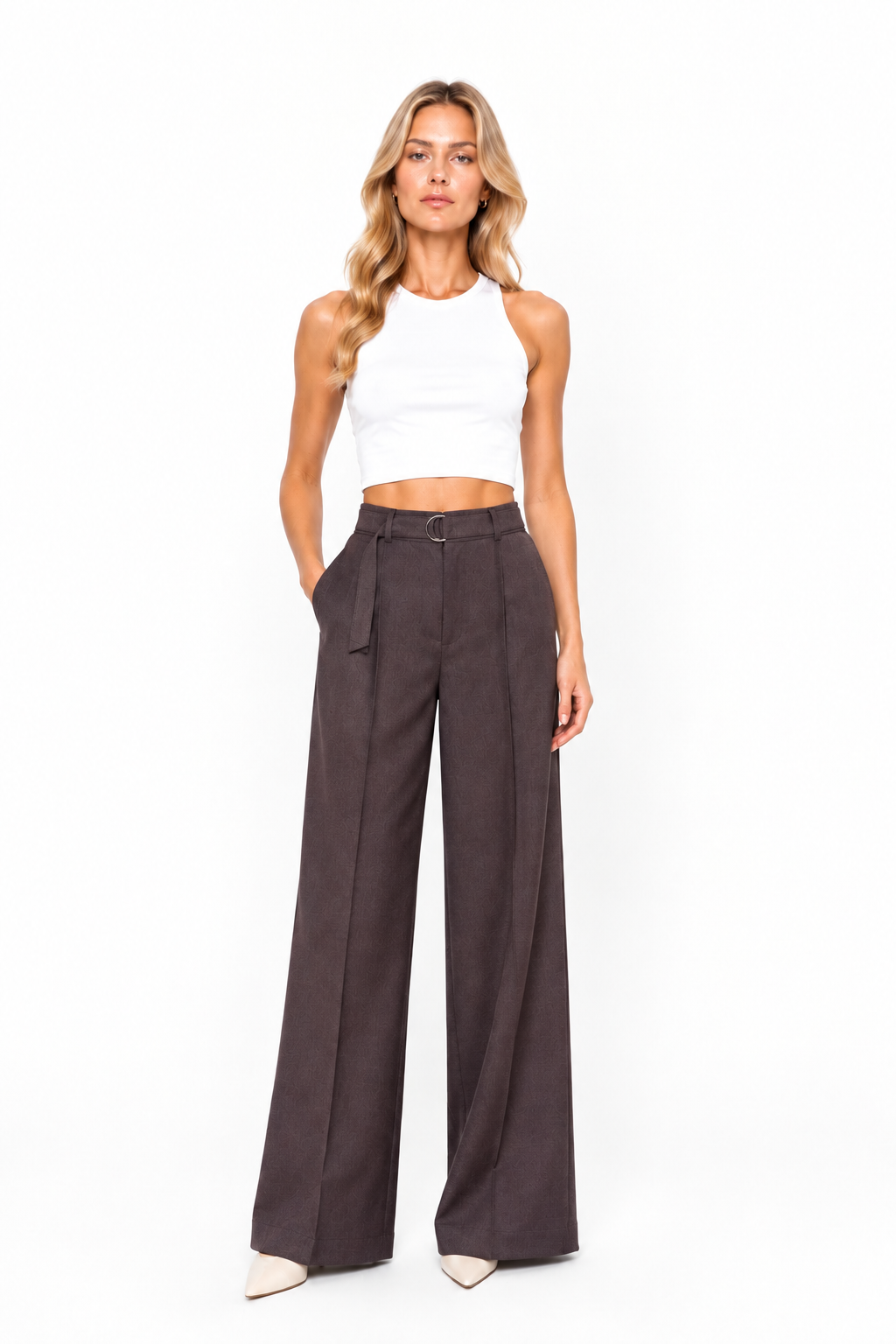 SOLOTRE Pantaloni Borgogna
