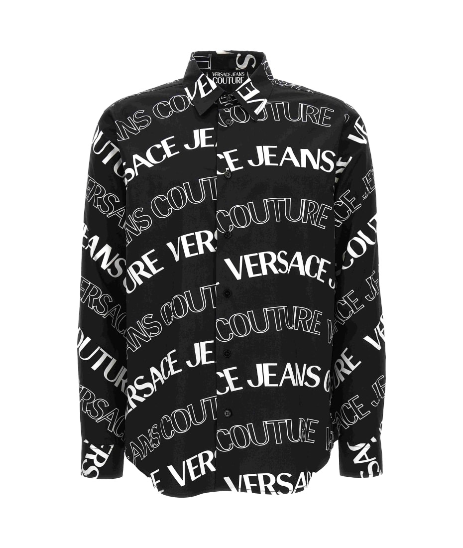 VERSACE Versace Jeans Shirts Black - Men　ヴェルサーチ ジーンズ シャツ ブラック - メンズ