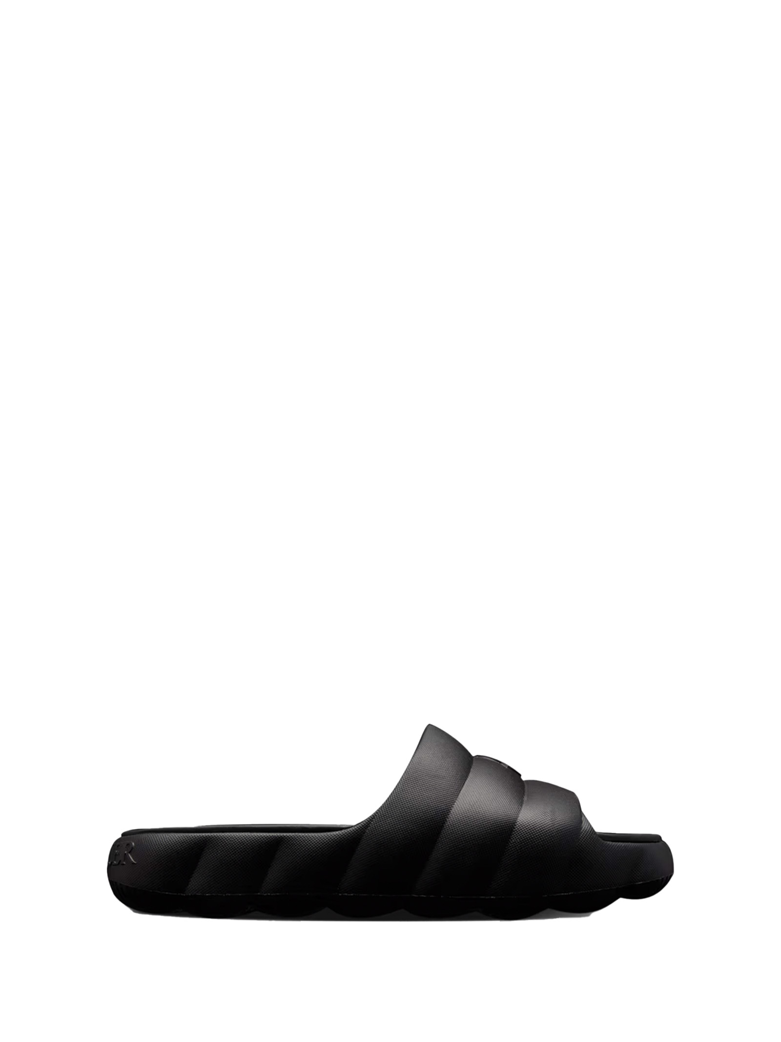 MONCLER Moncler Sandals Black Rubber - Women　モンクレール サンダル ブラック ラバー - レディース