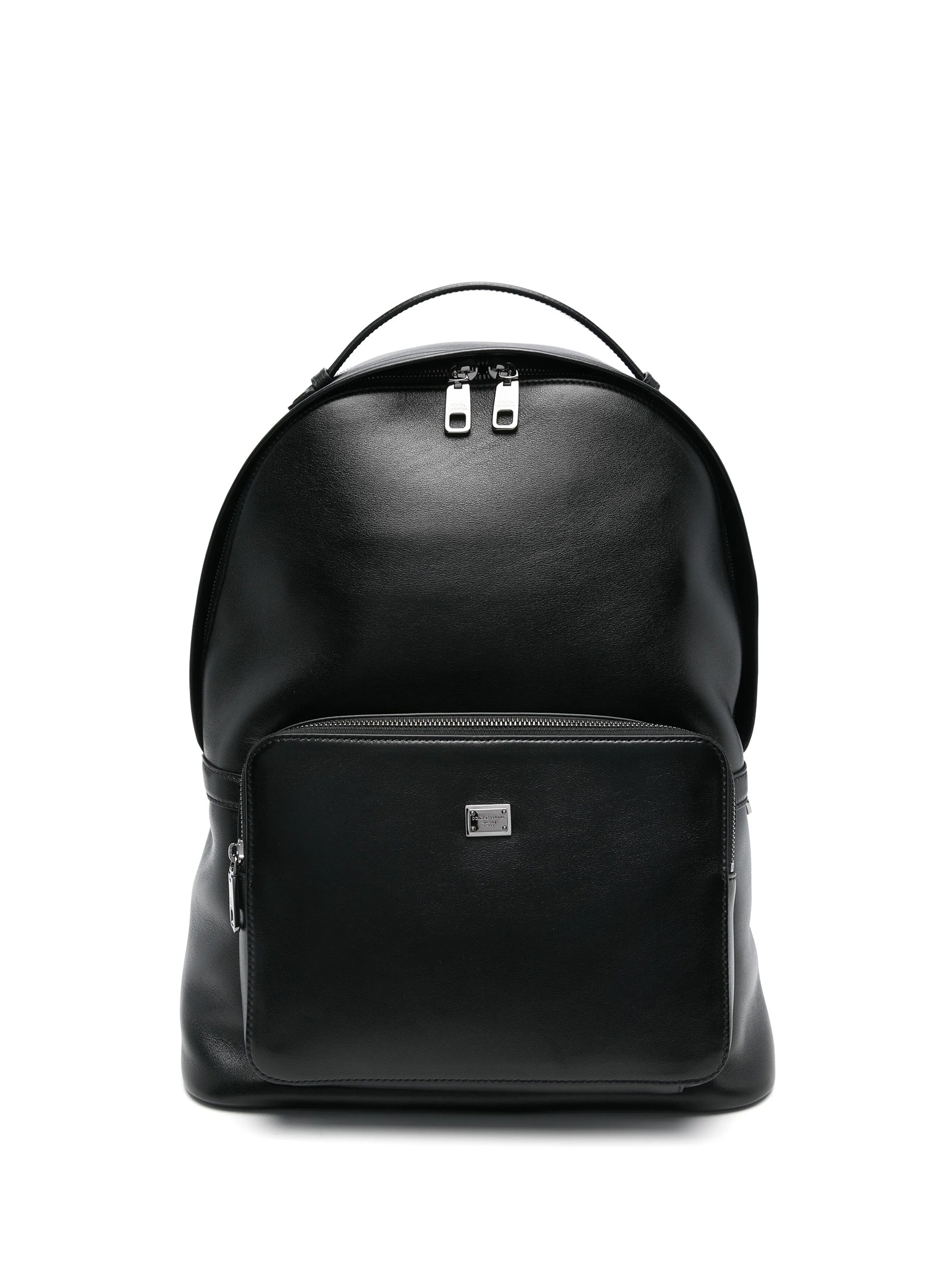 Dolce & Gabbana Logo Plaque Zipped Backpack