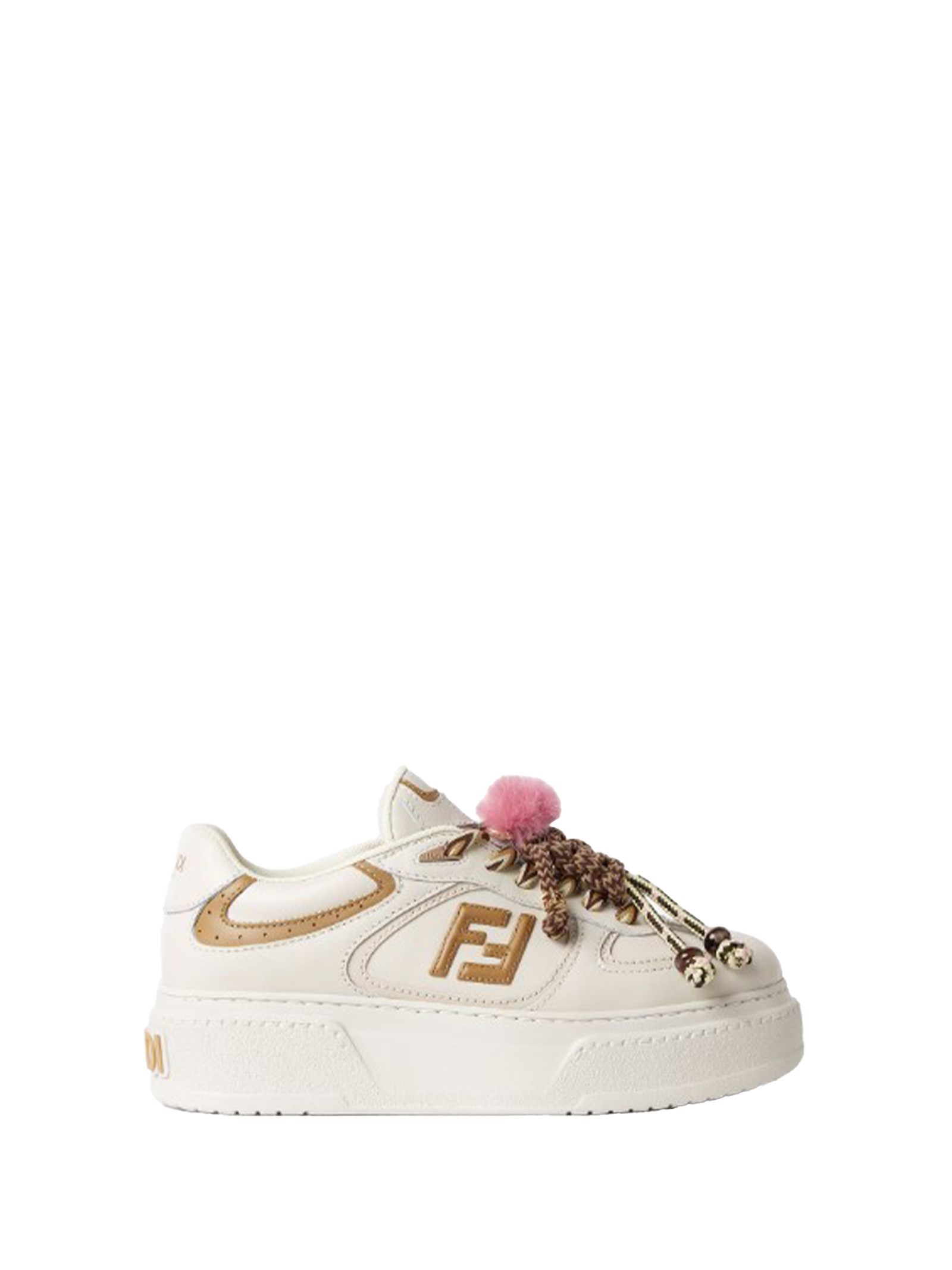 Fendi Sneakers White Ice Calf Leather – Women